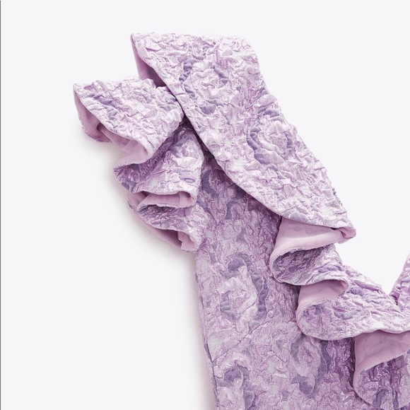 Zara Limited Edition Ruffled Mini Dress - Picture 4 of 6